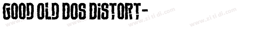 Good Old DOS Distort字体转换